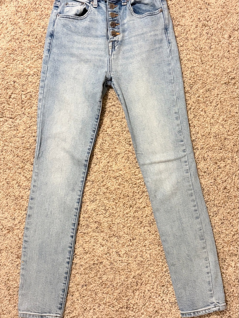 Pistola Light Blue High-Rise Button-Fly Women’s Jeans
